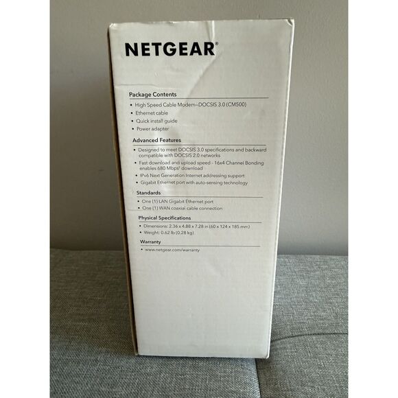 NETGEAR CM500V High Speed Cable Modem 680Mbps DOCSIS 3.0 Voice New - Picture 2 of 7